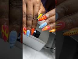 NAIL VLOG! Colorful gel x nail set #gelx #gelxnails #miaminails #browardnails #naildesigns