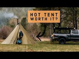 HOT TENT Review after 1 Year Of Use: Ultimate Winter Camping Setup? (Seek Outside Tipi Tent + Stove)