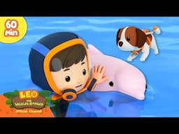 Guiding the Baby Pink Dolphin to Safety! 🐬 | Smart Animals | Leo the Wildlife Ranger | Kids Cartoons