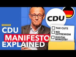 Germany’s CDU/CSU Manifesto Explained