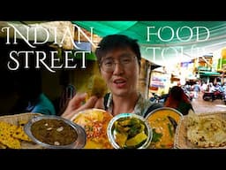 INDIAN STREET FOOD TOUR 🇮🇳 - Dal Pakwan, Kadhi Fry, Mirchi Bada + Ladoo in Jaisalmer, India!