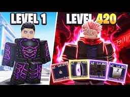 Going from NOOB to DEMON VESSEL SUKUNA in Jujutsu Infinite Roblox!