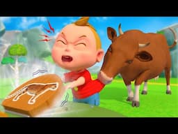 Animal Names and Sounds For Kids: Dairy Cow, Pig, Tiger, Monkey - Animals Cartoon - Funny Cartoons