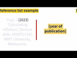 Referencing course material with RMIT Harvard