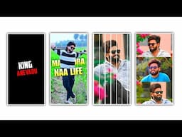 New Trending 1Pic King Lyrics Stripes Effect Video Editing in Alight Motion Telugu | mahi tech info