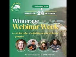 Added Value - Capitalising on your ecological footprint - Winterage Webinar Week