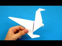 How to make a Origami Dinosaur  Origami Tyrannosaurus