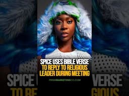 SPICE Uses Bible Verse to Respond to Church Leader During her School Tour Meeting