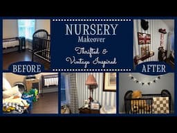 Before & After Thrifted Ralph Lauren Inspo Nursery #thrifted #beforeandafter  #babyboy