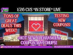 1/26 CVS *in store* LIVE!! Tons of GREAT DEALS This Week + CVS CLEARANCE MATCHUPS + Testing Coupons