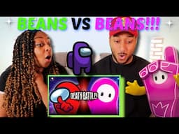 "Among Us VS Fall Guys" DEATH BATTLE! REACTION!!