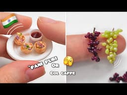 Making Miniature Polymer Clay Food Art | SNACKS | Strawberrypuffcake