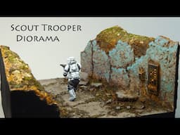 STAR WARS Diorama - Scout Trooper in the Ruins