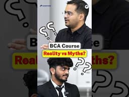 😱BCA Course Reality vs Myths🤩After BCA Jobs & Placements! BCA Interview! #shorts #bca #reality #jobs