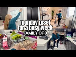 Weekly home reset and Clean with me + Costco grocery haul for family of 8