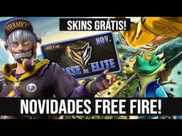 NOVIDADES FREE FIRE! PASSE DE ELITE BARATO, SUPER EVENTO MUNDIAL! SKINS GRÁTIS E NOVA ATUALIZAÇÃO!