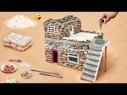 diy tractor stone house construction science project | mini house construction | @MiniTractor100