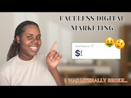 FACELESS DIGITAL MARKETING| HOW MUCH MONEY I MADE IN 3 MONTHS WITH FACELESS DIGITAL MARKETING