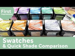 Lisa Horton Inks – 10 New Colors Swatched & Quick Shade Comparison to Distress Inks