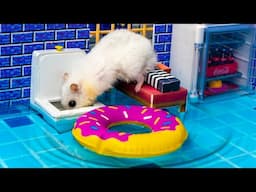 🐹Hamster Escapes the Creative Maze for Pets in real life 😱🐹 in Hamster Stories🐹 Minecraft Maze🐹