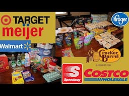 Kroger, Walmart, Costco, Target, Meijer, Cracker Barrel & Speedway Haul 2/10/25