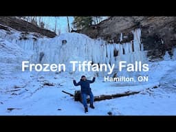 Tiffany Falls in Winter | Stunning Frozen Waterfall in Hamilton, Ontario 🇨🇦