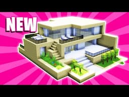 Minecraft : How To Build a Large Modern House Tutorial (#58)