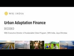 Decoding Urban Adaptation Finance