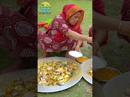 FRYING Great Barracuda Fish #fishfry #seafishfry #seafood #villagevlog #villagelife #villagecooking