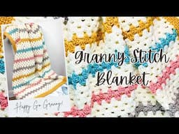 How to Crochet The EASIEST Granny Stitch Blanket