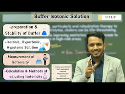 Buffer isotonic solution | Measurement of Tonicity | Method of adjusting tonicity #buffersolution