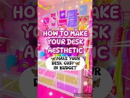 How to make your desk more aesthetic🔥💗 |#viral #trend #tips #shorts #viralshorts #kpop #study #desk