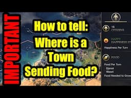 Civilization VII: How to tell WHERE A TOWN IS SENDING FOOD (City connections)