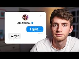 Why I Left The Ali Abdaal Team