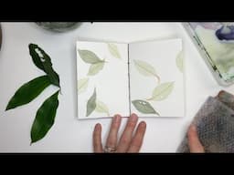 Botanical Watercolor Page for Beginners