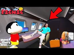 Franklin and Shinchan Going to plane Journey or Enjoy in GTA V