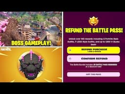 *HUGE* FORTNITE UPDATE! (Battle Pass Refund, Godzilla Boss, Item Shop!)