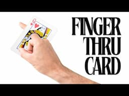 PASSES THRU: NO HOLE!! AMAZING, EASY CARD TRICK!