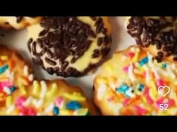 butter biscuits with rainbow sprinkles,chocolate vermicelli enjoy 😉