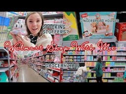 Walmart Shop With Me for Stocking Stuffers, Gingerbread Houses, BEST CROCKPOT EVER and Grocery Haul