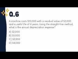 Depreciation QUIZ | Questions AND Answers