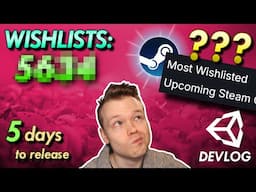 Five Days to Release & How to get on Most Wishlisted chart and Popular Upcoming