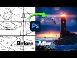 Making a lighthouse from scratch in Photoshop (step by step tutorial)