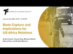 State Capture and Implications for US-Africa Relations