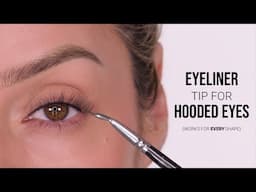 The Best Eyeliner Hack for HOODED Eyes (No Lid Space Lost!)