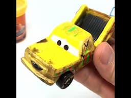 Cal Weathers, Chick Hicks, Smokey, and Taco from Cars with Play-Doh can heads and toys #shorts