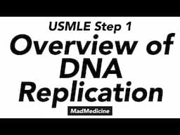 Overview of DNA Replication - Biochemistry (USMLE Step 1)