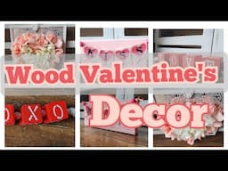 Wood Valentine's Decor  Part 2 Valentine's DIYS #scrapwood #wooddecor #upcycle