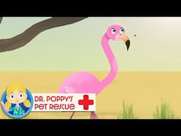 Uma the Flamingo🦩| Doctor Poppy - Animals For Kids | Cartoon Animals