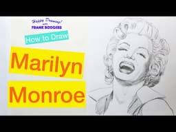 How to Draw MARILYN MONROE. Iconic Faces No 18. Happy Drawing! with Frank Rodgers